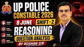 UP Police Constable 2026 Reasoning Analysis | 8 June Shift 2 | Roshan Sir