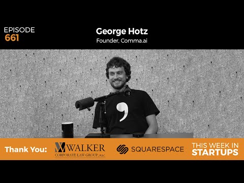 E661: George Hotz founder Comma.ai on vision & tech behind his Tesla rival, self-driving car startup thumbnail