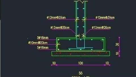 Draw foot using Lisp  - رسم مقطع قاعدة بإستخدام ال ليسب