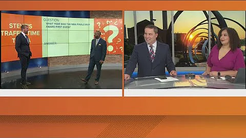 What year was the NBA Finals MVP Award first given? | Steve's Traffic Time Trivia