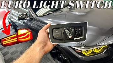 BMW F80 M3 Euro Rear Fog Light Switch Install + MORE!