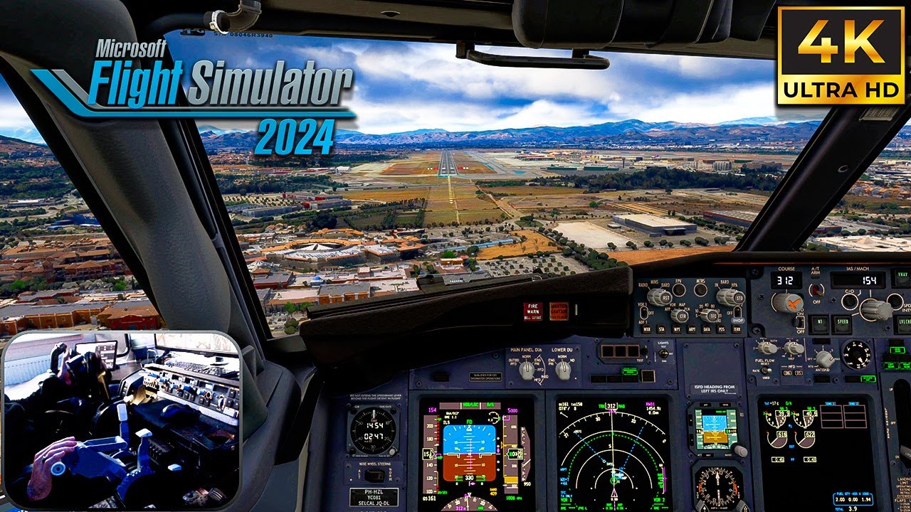 MSFS 2024 | PMDG 737-800 Landing Málaga (LEMG) | Realistic Approach | 4K