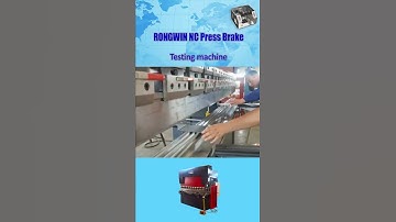 RONGWIN guides you to operate and bending steel plate by this 63T/2500 E21 NC Hydraulic Press Brake
