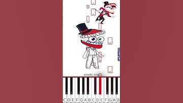 🦷 C A I N E 🎪 Gacha Life 2(@TOXIC_GIRL) The Amazing Digital Circus Animation - Octave Piano Tutorial