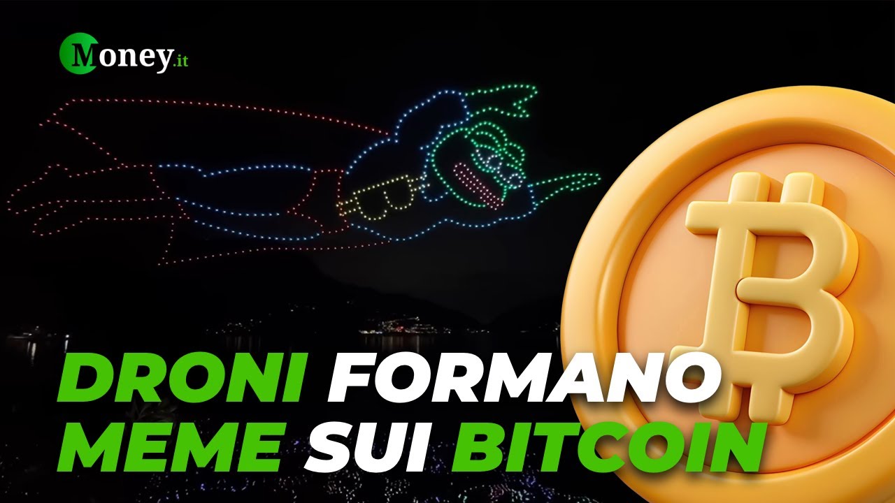 Show di DRONI a tema MEME sui BITCOIN