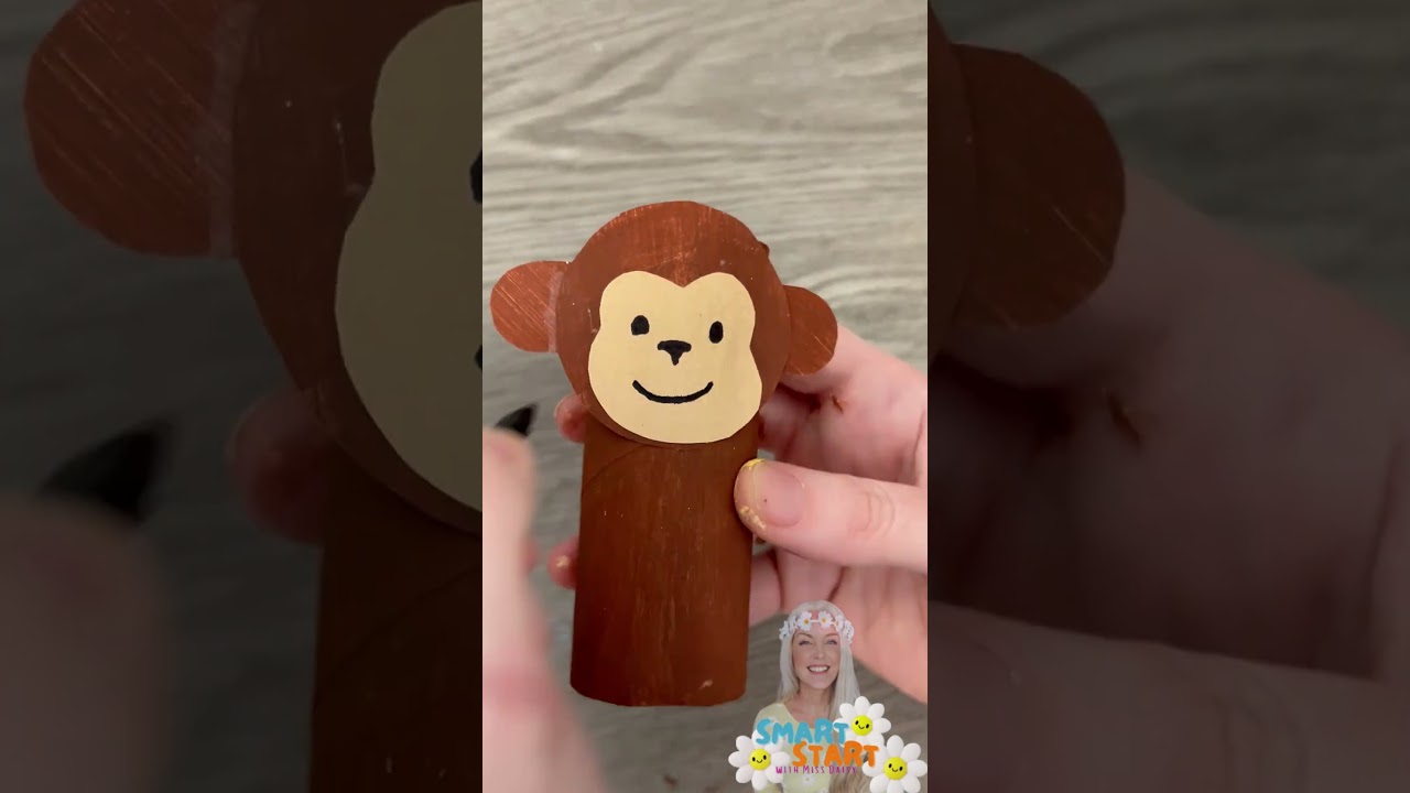 Toilet Paper Roll Monkey Craft | Fun Jungle Animal Craft for Kids