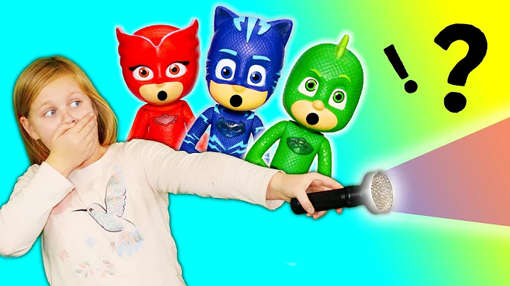 Assistant Helps PJ Masks find Bad Guy with Magic Powder and Light