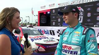Lindsey Burrell Interviews Sam Mayer after Xfinity win at Iowa Speedway