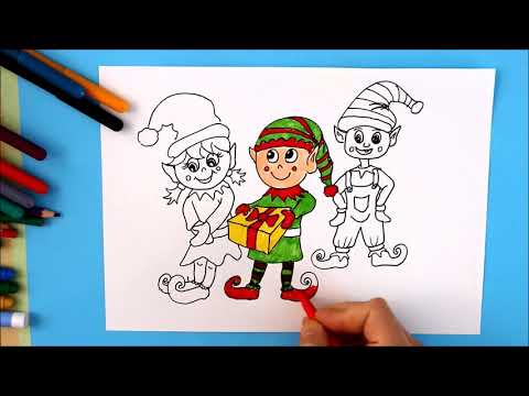 Video: Kalemle Bir Yılbaşı Elfi Nasıl çizilir