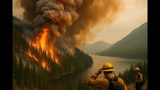 Fire’s Got Moves: Bear Gulch Fire Near Lake Cushman Sparks Evacuations and Concerns!