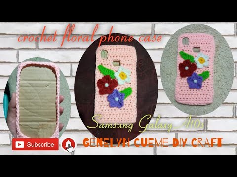Crochet cell phone cover, case or bag wooden buttons https://amzn.to/2JDLES4 crochet hooks https://a. 