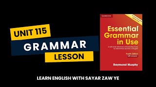 Essential Grammar in Use - Unit 115 - Lesson