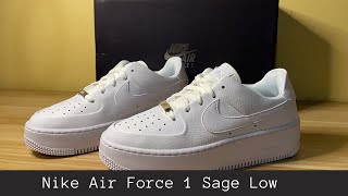 NIKE AIR FORCE 1 SAGE LOW (from Zalora) | Unboxing + On-Feet