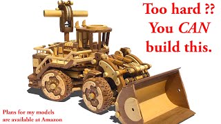 The BIG Wheel Loader (finally!) - Homemade wooden toy  #woodworking  #wood #toys 