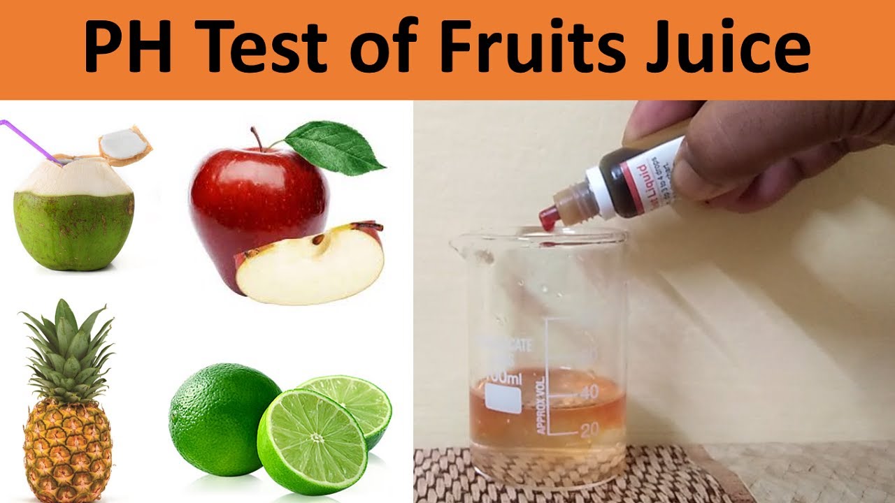 pH Test of Fruits Juice │pH test of coconut water, Pineapple Juice, Mosambi Juice, Apple Juice,water