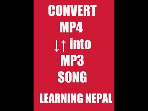 How to convert mp4 to mp3 on android| LEARNING NEPAL