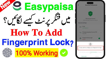 How to Set Fingerprint Lock in Easypaisa | Easypaisa ma fingerprint lock kasa enable krain