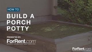 How To Build A Porch Potty