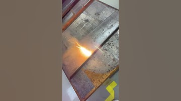 Continuous Laser Cleaning Machine | Fast Rust Removal on Steel Plates #lasercleaning #rustremoval