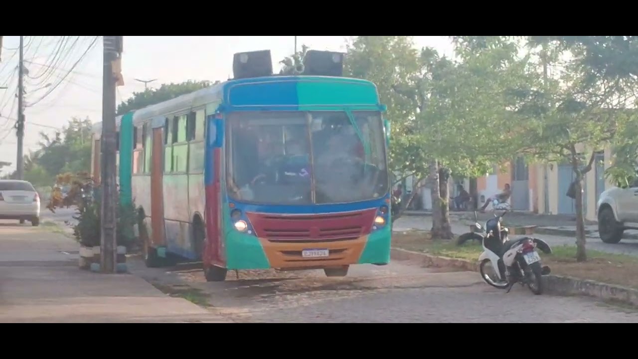 Neobus Mega 2006 Articulado da Balada da Alegria Passando Em Canguaretama/RN