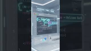 React Conditional Rendering Explained in 30 Seconds ⚛️ #Shorts