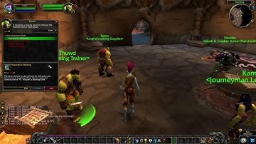 Orgrimmar Skinning Trainer location - WoW Classic