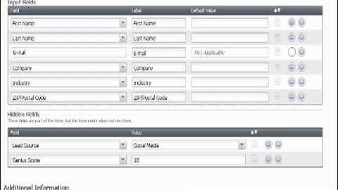 Create Web to Lead Forms