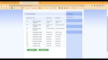 Online Daily Timetable Maker in PHP