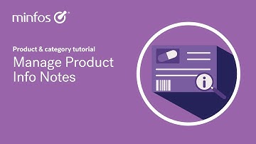 Manage Product Info Notes in Minfos