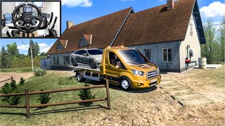 Ultimate Delivery Mission: New Honda Civic Transported to a Farm - Euro Truck Simulator 2 - Moza R9 screenshot 3