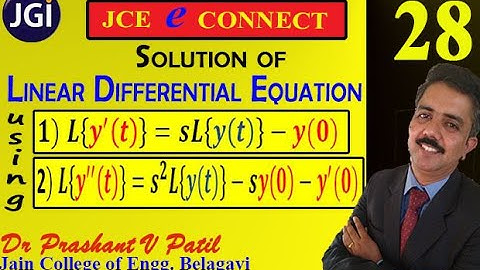 Solution of Linear Differential equation by Laplace Transform | 18mat31