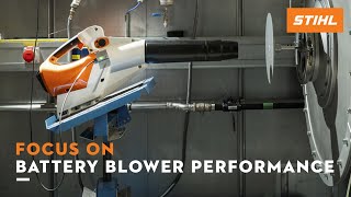 Testing STIHL battery blower performance | STIHL FOCUS ON