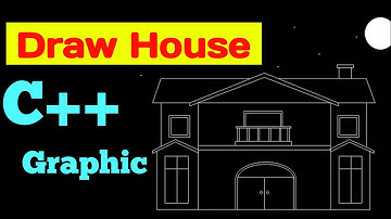 Draw house using C++ Graphic | c++ Graphic project - Code studio  #programminglanguage  #Animation