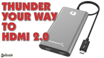 Sabrent Thunderbolt 3 Dual HDMI 2.0 Display Adapter Review