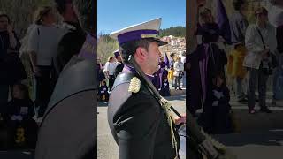 Himno Nacional al inicio de la Procesión Paz y Caridad. Jueves Santo. Cuenca2023. Banda de la JDC