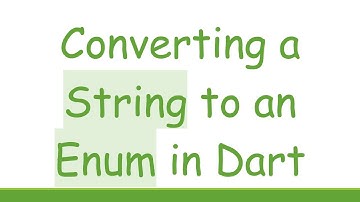 Converting a String to an Enum in Dart