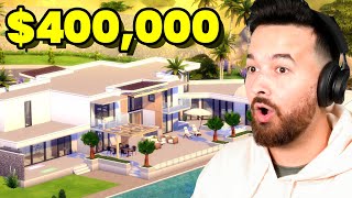 I am fixing this $400,000 mansion in The Sims 4