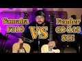 Yamaha F310 рвёт по звуку Fender CD-140SCE??? (laminate top VS  solid top)