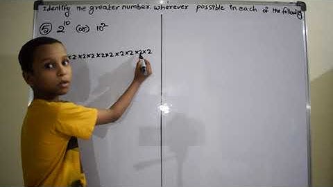 Identify the greater number 2^10 or 10^2