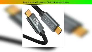 Thunderbolt 5 USB 4.0 Extension Cable Type-C Data 240W Fast Charging 16K Video Cable Super Speed Da