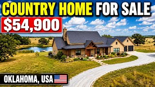 Cheap Oklahoma Farmhouse With 21.7 Acres of Land for Sale | Only $54,900 | USA Property Tour