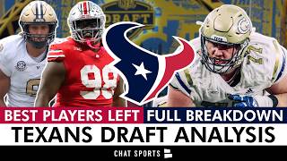 Texans Round 1 Pick Breakdown On Keylan Rutledge + Best Players Available Round 2 Of 2026 NFL Draft
