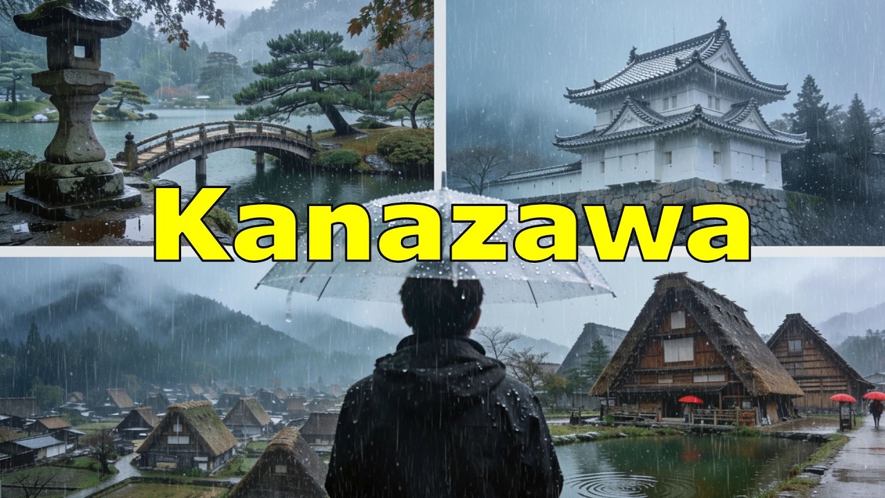 It Rained the Whole Trip... and then Heavy Snow in Kanazawa! ☔️➡️❄️