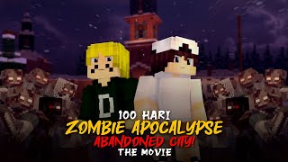 100 Hari di Minecraft Hardcore Zombie Apocalypse Abandoned City! [ THE MOVIE ] screenshot 2