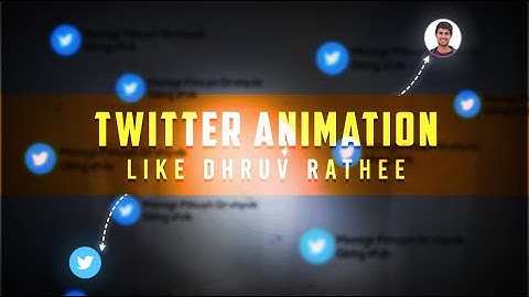 🔥How To Dhruv Rathee Like Twitter Animation in Kinemaster / Dhruv Rathee Animetion @dhruvrathee