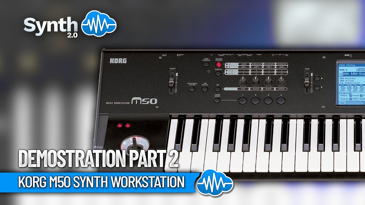 Korg M50 Synth Workstation | Demostration Part 2 by S4K - YouTube