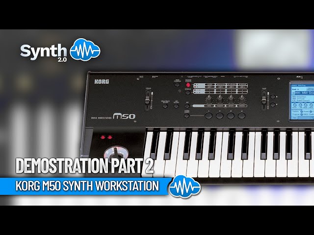 Korg M50 Synth Workstation | Demostration Part 2 by S4K - YouTube