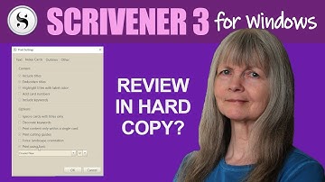 Scrivener 3 for Windows: Printing Your Index Cards