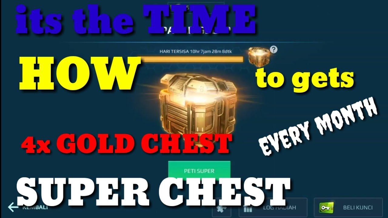 HOW to gets SUPER CHEST every season for FREE PLAYER WAR ROBOTS