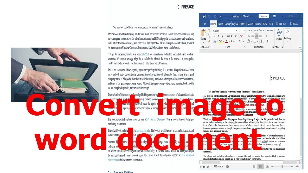 How to Convert Image to Word Document - YouTube